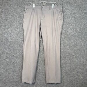 Adidas Golf Pants Mens 38x32 Gray Ultimate365 Performance Stretch Chinos Casual